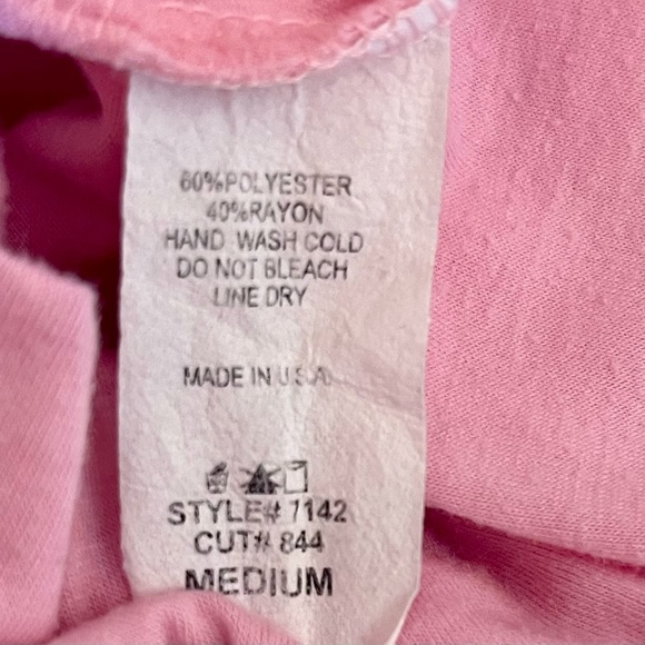 Jewels Halter Top Tie Neck Elastic Band Waist Pink Sz M - Picture 9 of 9